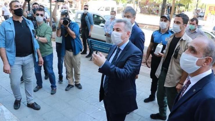 Valisi Elban koronavirüs denetimine katıldı