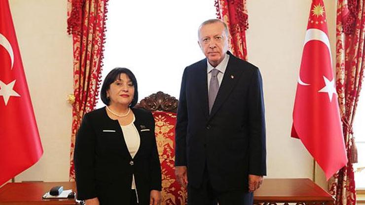 Son dakika haberi... Cumhurbaşkanı Erdoğan, Azerbaycan Milli Meclis Başkanını kabul etti