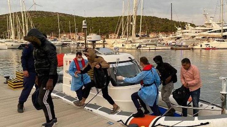 Çeşmede 10 kaçak göçmen kurtarıldı