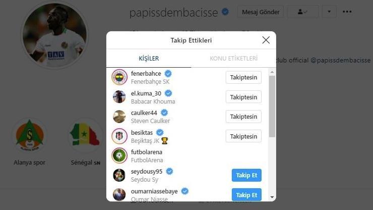 Papiss Cisse Fenerbahçeyi takibe aldı