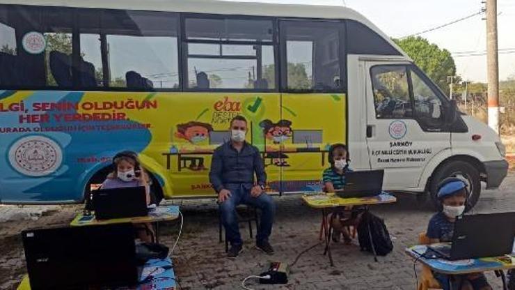 Şarköyde gezici minibüsle EBA desteği
