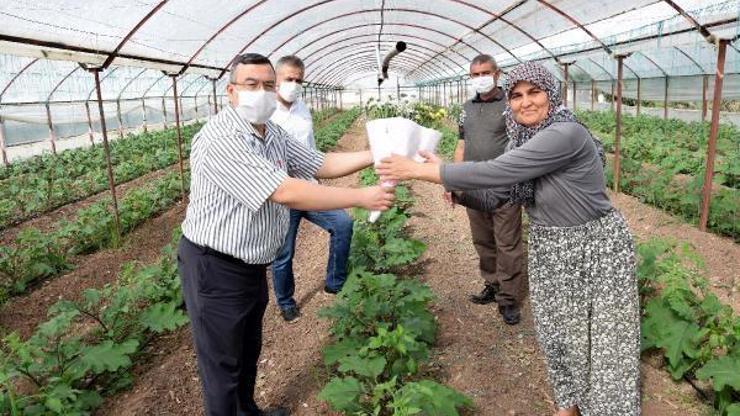 Kadın çiftçiler unutulmadı