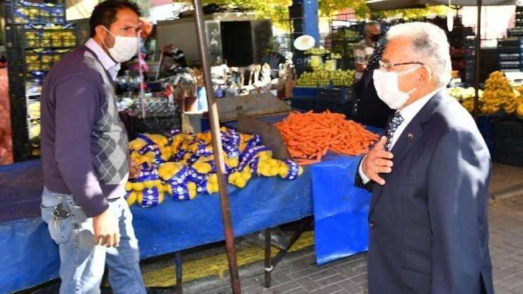 Başkan Büyükkılıç’tan ‘koronavirüs’ denetimi