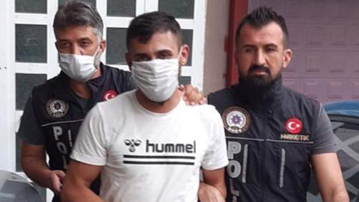 Nikah günü uyuşturucu ile yakalandı