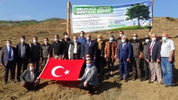 Kumlucada 600 fidan toprakla buluştu