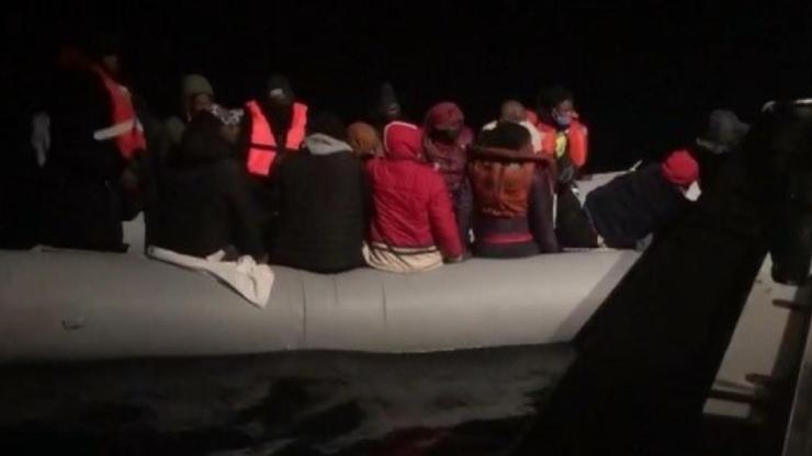 Bodrum’da 19 kaçak göçmen kurtarıldı