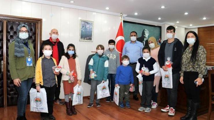 Başkan Yılmaz, çocukları ağırladı