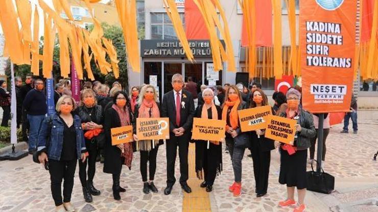 Mezitli, kadın şiddetine karşı tek ses oldu