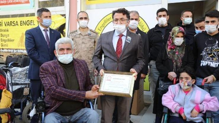 Kızıltepede engellilere akülü sandalye desteği