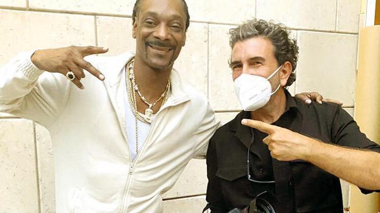 Ünlü rap yıldızı Snop Dogg, Nihat Odabaşı’nın objektifine poz verdi