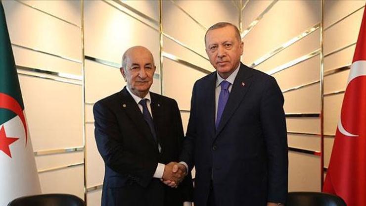 Son dakika haberi... Cumhurbaşkanı Erdoğan, Cezayir Cumhurbaşkanı Tebbun ile görüştü