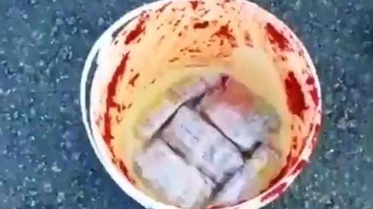 Uyuşturucu salça kovasında ele geçirildi