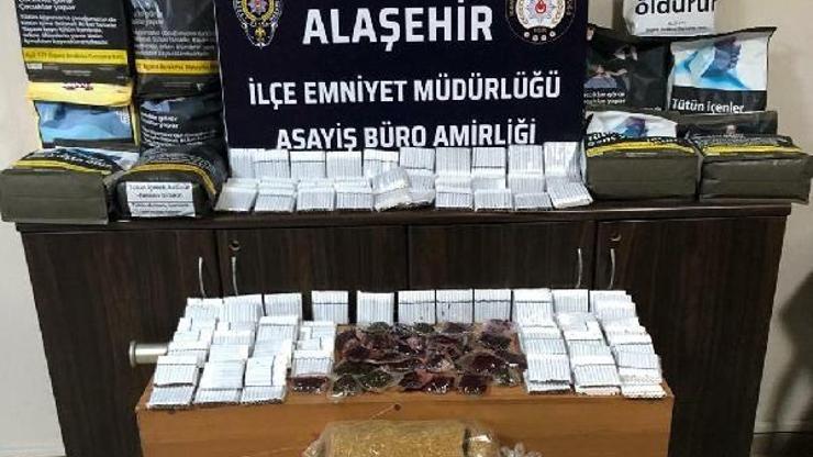 Alaşehirde kaçak tütün operasyonu