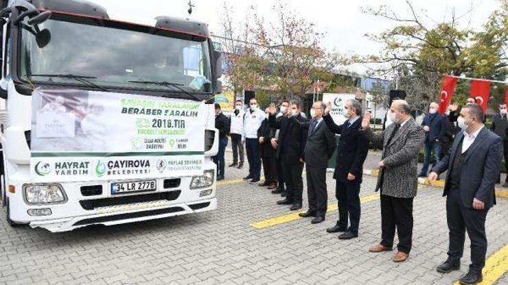 Çayırova’dan İdlibe 2 TIR dolusu yardım