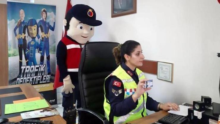 Jandarmadan öğrencilere uzaktan trafik eğitimi