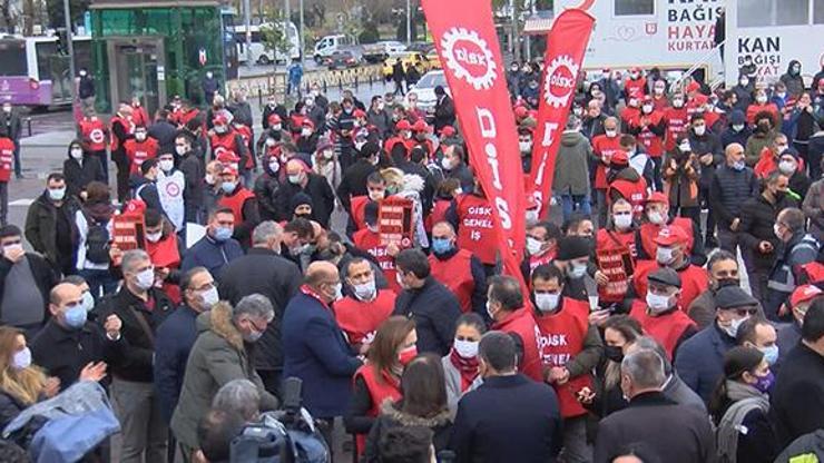 DİSKten Kadıköyde asgari ücret eylemi