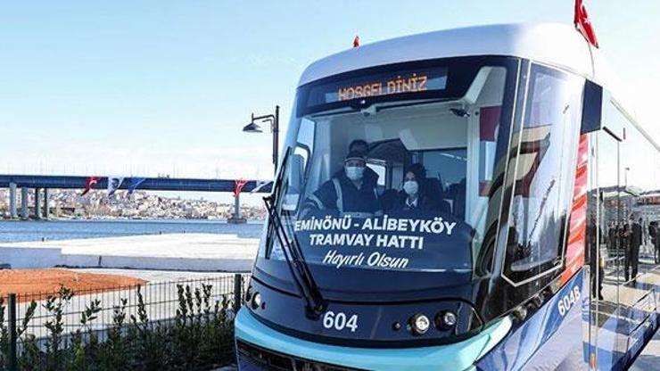 Eminönü-Alibeyköy Tramvay Hattının ilk bölümü açıldı