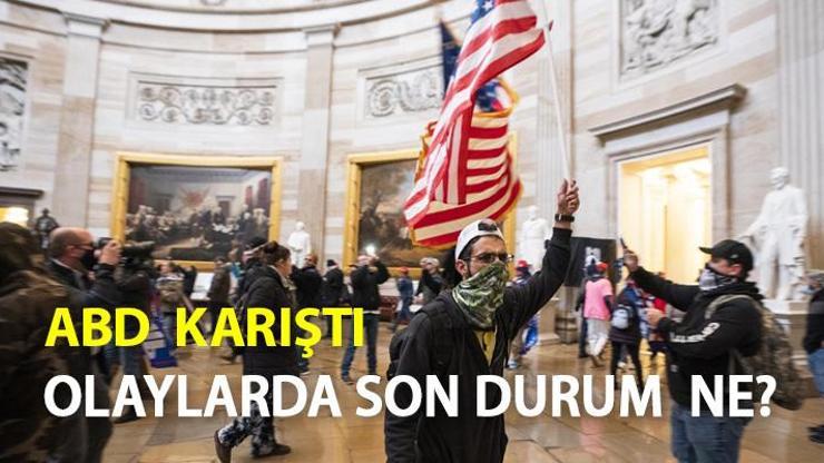 ABD son dakika... Amerikada son durum ne 6 Ocak ABD olayları: Kongre binası karıştı, 4 kişi öldü