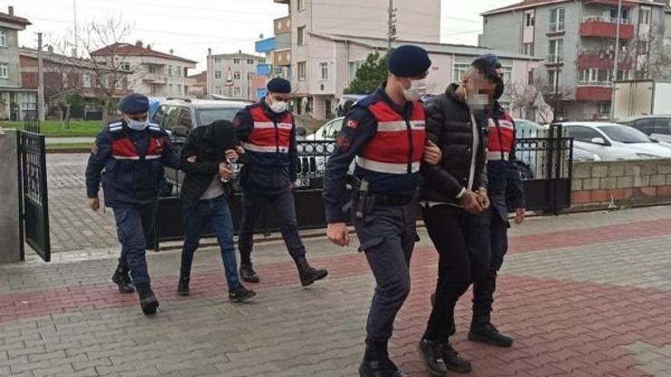Çiftlikten demir malzeme çalan şüpheliler, jandarmaya yakalandı