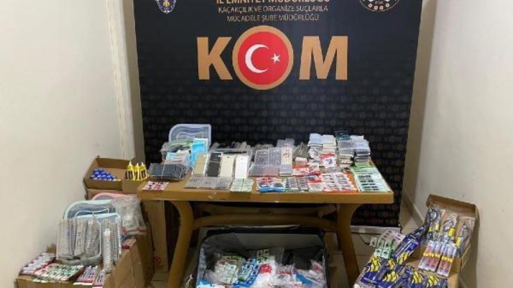 Kaçak telefon tamir malzemeleri ele geçirildi