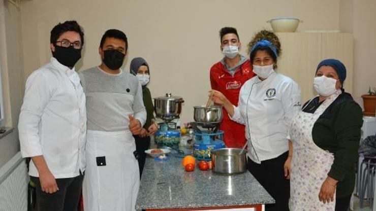 Korkutelide aşçı çırağı kursu