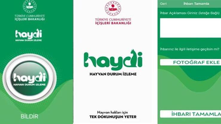 Haydi uygulaması nedir Hayvan durum izleme bu uygulamada