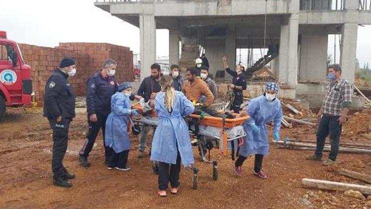 Elektrik akımına kapılan inşaat işçisi yaralandı
