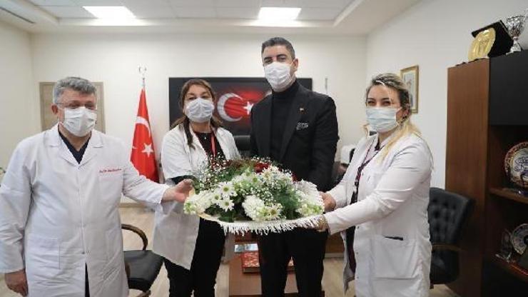 Başkan Yüksel, 14 Mart Tıp Bayramı sebebiyle sağlık çalışanlarını ziyaret etti