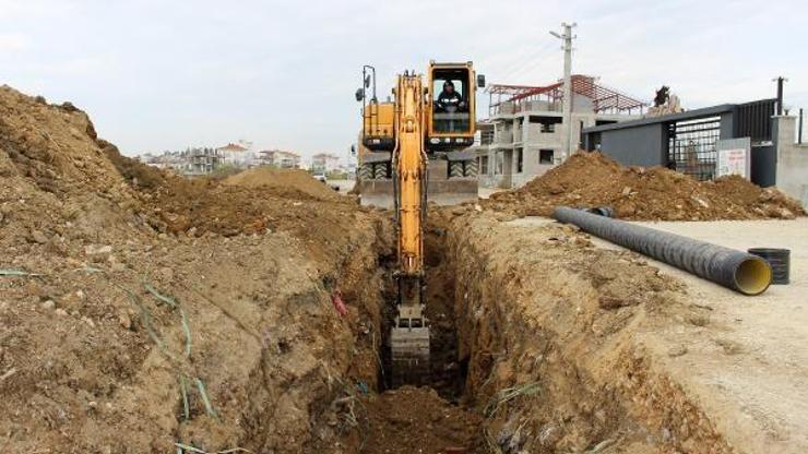 Manavgatta yeni imar bölgelerine kanalizasyon