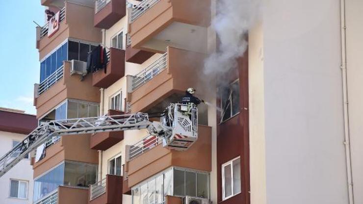 13 katlı binanın 5inci katında çıkan yangın büyümeden söndürüldü