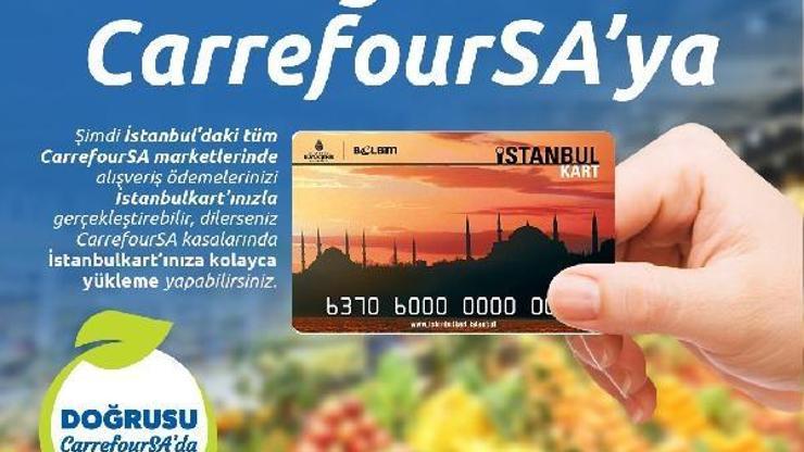 İstanbul kartlılara markette alışveriş ve yükleme yapma imkanı