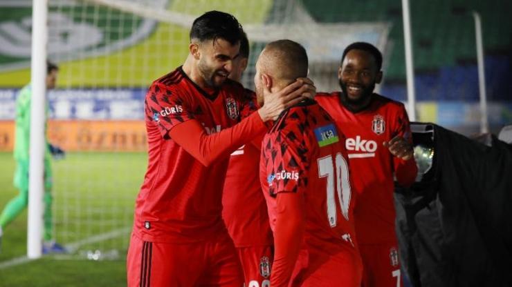 Lider Beşiktaş Rizede kazandı