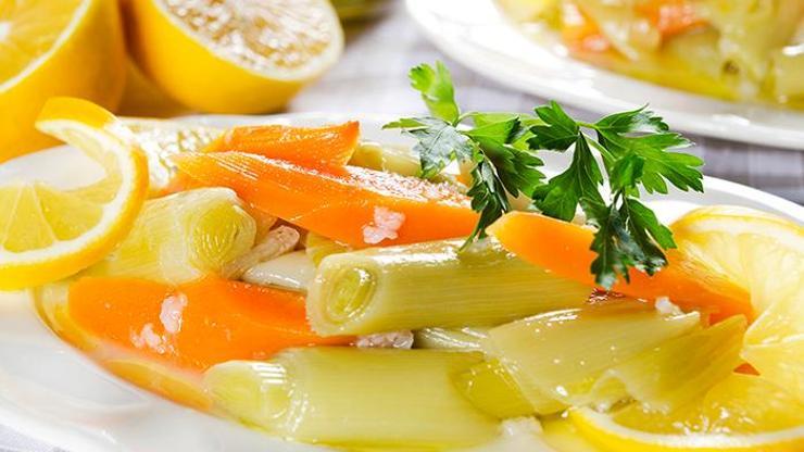 Kabızlığa iyi gelen tarif; Pırasa salatası