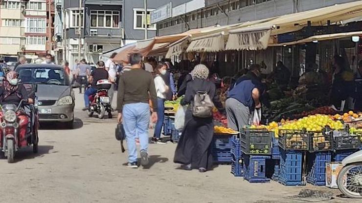 Manavlardaki yoğunluğa polis müdahalesi