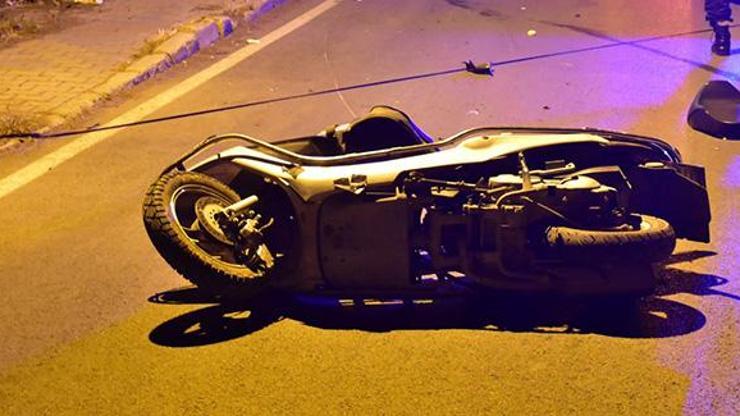 Direksiyon hakimiyetini kaybeden üniversite öğrencisi moto kurye hayatını kaybetti