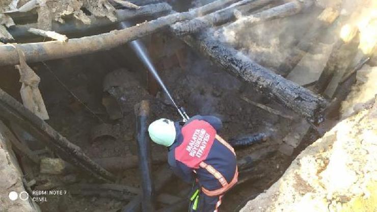 Ahır yangınında bir hayvan telef oldu