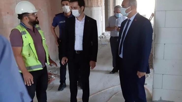 Toprakkale Entegre İlçe Devlet Hastanesi inşaatında inceleme