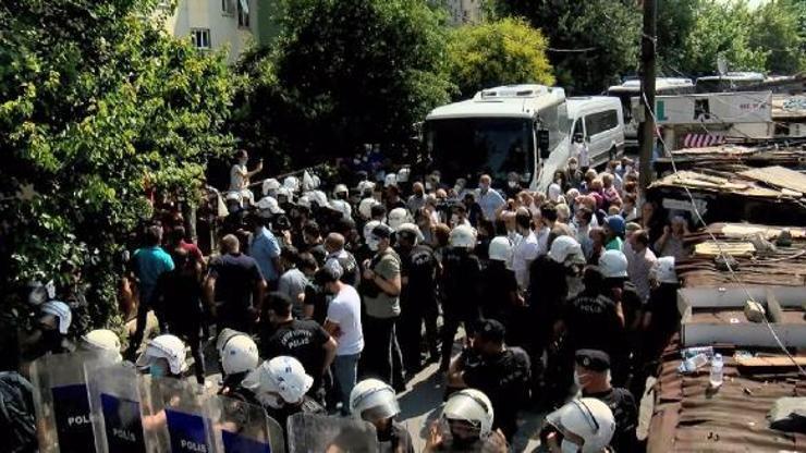 Tozkoparanda biber gazlı müdahale