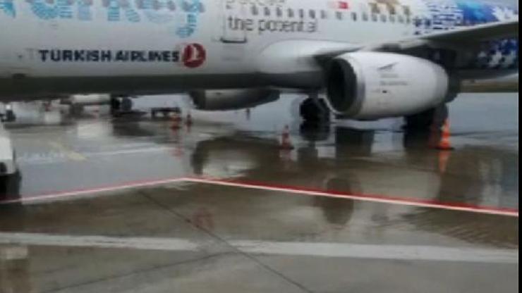 THY Bodrum uçağında kuş kazası