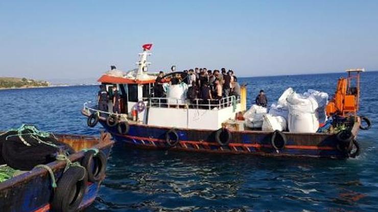 Urlada Yunanistan adalarına kaçma hazırlığındaki 45 göçmen yakalandı