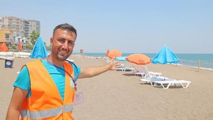 Mezitli Belediyesi aile plajı yaptı
