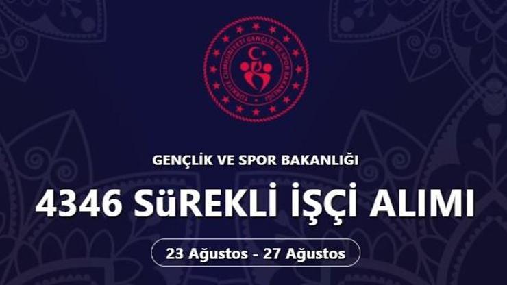 2021 GSB personel alımı başvuru şartları neler Gençlik ve Spor Bakanlığı işçi alımı başvurusu nasıl yapılır