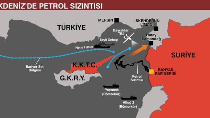 MSB, petrol sızıntısı için Akdenize İHA gönderdi