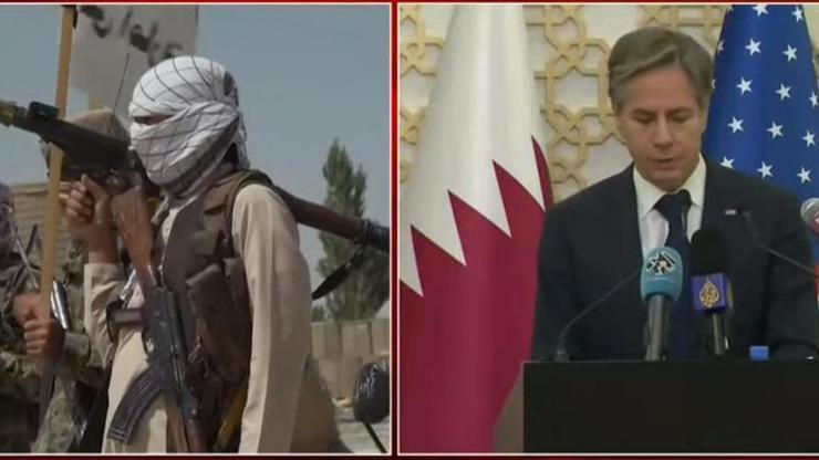 Son dakika... ABD Dışişleri Bakanı Antony Blinken: Taliban ile görüştük, belgesi olanlar ülkeden çıkabilecek
