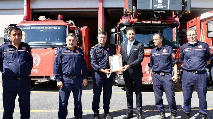 Beşiktaş Belediye Başkanı Rıza Akpolat’tan İtfaiye Grup Amirliği’ne ziyaret