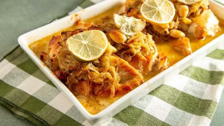 Limon Soslu Bademli Tavuk Tarifi