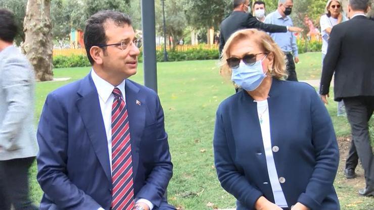 İmamoğlu ve Sabancı yenilenen Türkan Sabancı Bebek Parkını gezdi