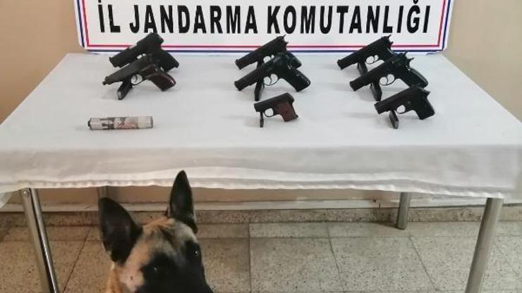 Altınözü’nde römorka gizlenmiş silah ele geçirildi