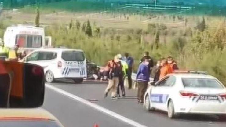 Otomobiliyle bariyere çarpan sürücü öldü
