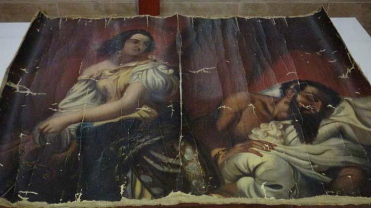 Operasyonda ele geçirilen 140 yıllık Yahya Peygamber tablosu, orijinal çıktı